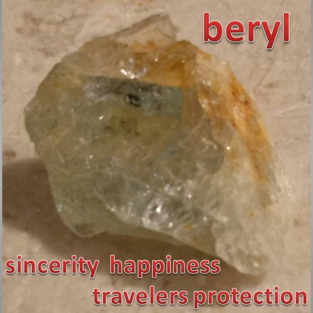 BERYL crystal stone rock mineral 02 HAPPINESS protection